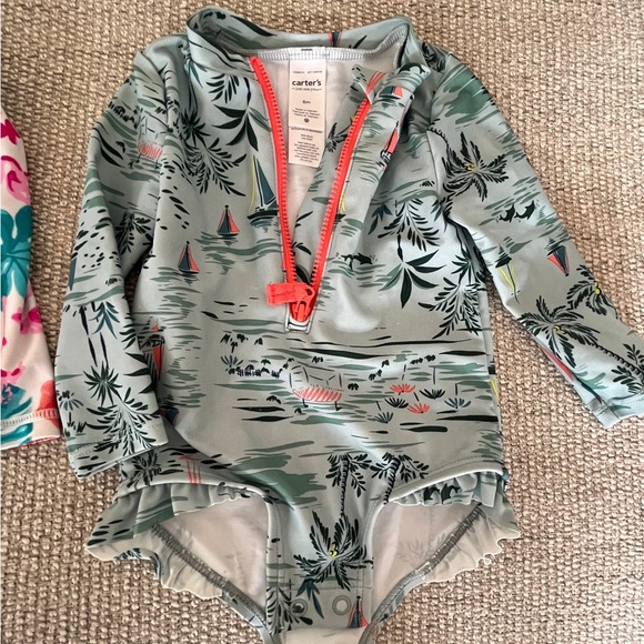 Carters 6 month old and Tommy Bahamas 6/9 months old Girls Swim Suits - Picture 3 of 5